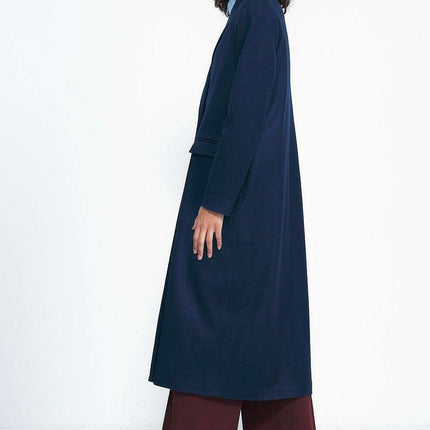 Timeless Sophisticated Black Overcoat With Dual Row Closure - Très Elite