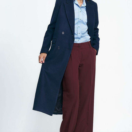 Timeless Sophisticated Black Overcoat With Dual Row Closure - Très Elite
