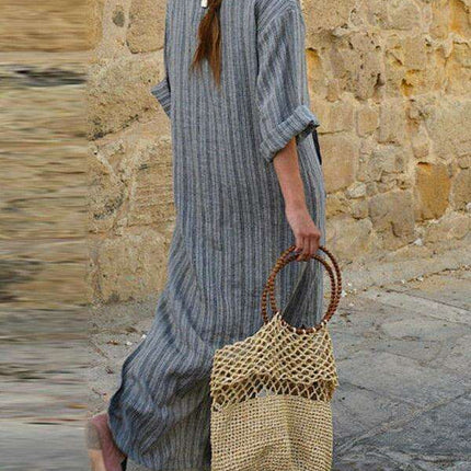 Timeless Striped Maxi Dress for Effortless Style - Très Elite