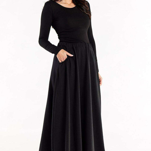 Timeless Trapeze Maxi Skirt