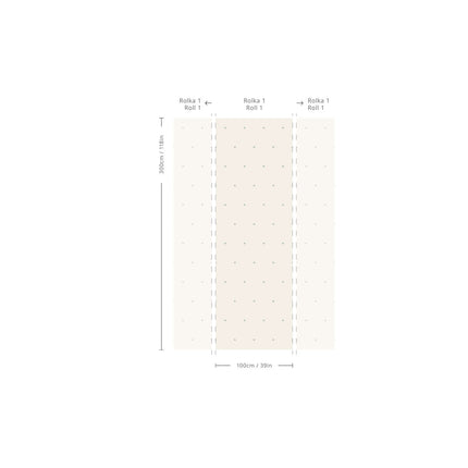 Wallcolors Tapeta Tiny Bloom - Elegant Floral Design, Easy Application