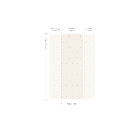 Wallcolors Tapeta Tiny Bloom - Elegant Floral Design, Easy Application