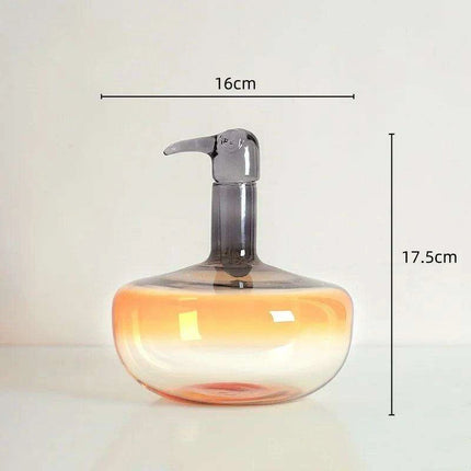 Toucan-Inspired Gradient Glass Vase: A Chic and Multifunctional Home Accent- Très Elite- Très Elite