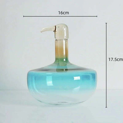 Toucan-Inspired Gradient Glass Vase: A Chic and Multifunctional Home Accent- Très Elite- Très Elite