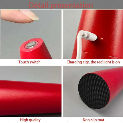 Touch-Sensitive LED Night Light with Customizable Brightness and Rechargeable Battery - Ideal for Children's Rooms, Hotels, and Nightstands - Très Elite