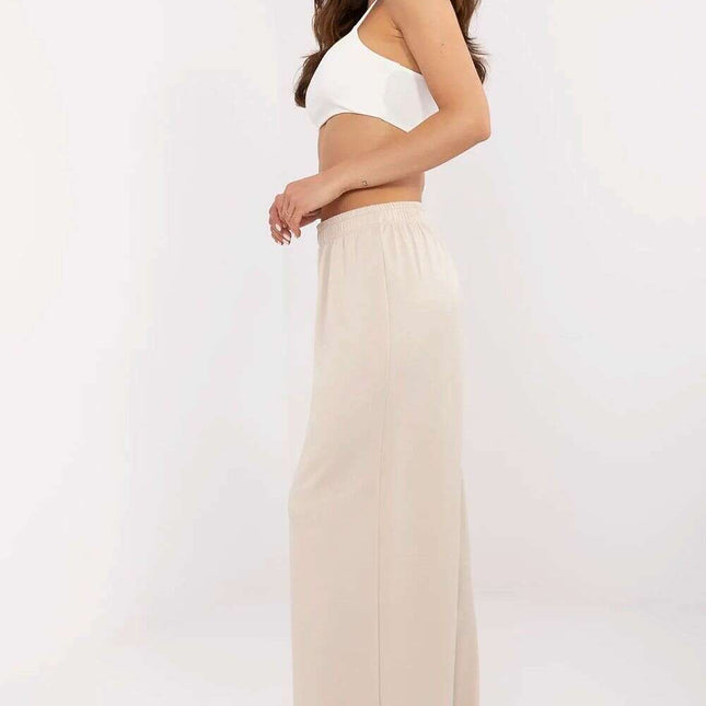 Tracksuit Trousers Model 210944 Beige Casual Womens Pants