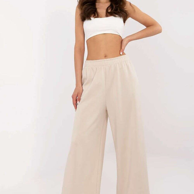 Tracksuit Trousers Model 210944 Beige Casual Womens Pants