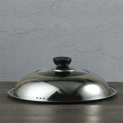 Traditional Chinese Handcrafted Iron Wok with Wooden Handle - Premium Non-Stick Cookware for Gas Hobs - Très Elite