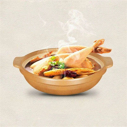 Traditional Unglazed Chinese Clay Casserole - Authentic Stew Pot for Gas Stove Cooking - Très Elite