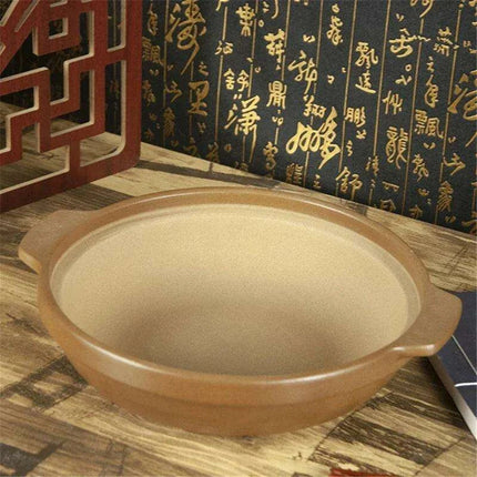 Traditional Unglazed Chinese Clay Casserole - Authentic Stew Pot for Gas Stove Cooking - Très Elite