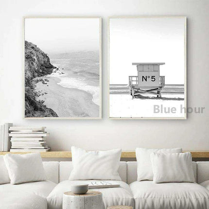 Tranquil Beachfront Paradise Canvas Art Print - Très Elite