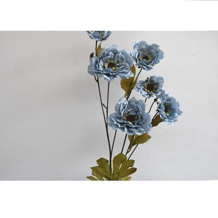 Tranquil Blue Mist Peony & Rose Silk Arrangement