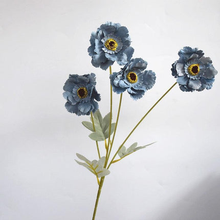 Tranquil Blue Mist Peony & Rose Silk Arrangement