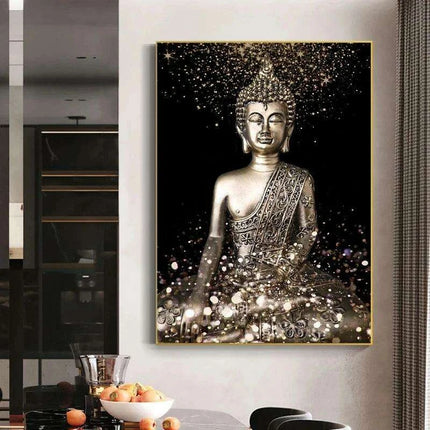 Tranquil Buddha Essence: Customizable Zen Canvas Art for Home and Office Decor - Très Elite