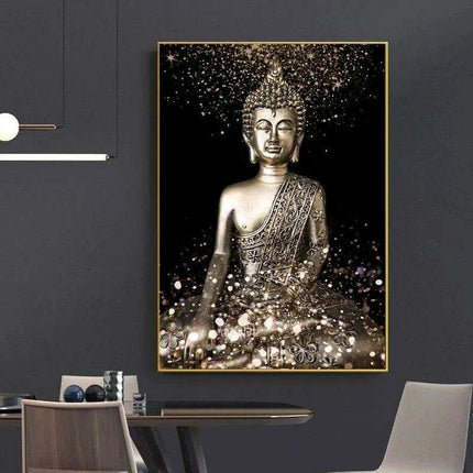 Tranquil Buddha Essence: Customizable Zen Canvas Art for Home and Office Decor - Très Elite