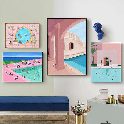 Tranquil Coastal Escape Canvas Art for a Serene Home Retreat - Très Elite