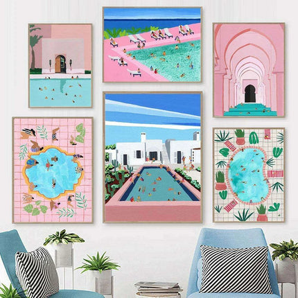 Tranquil Coastal Escape Canvas Art for a Serene Home Retreat - Très Elite