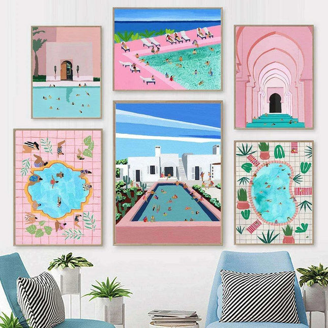 Tranquil Coastal Escape Canvas Art for a Serene Home Retreat