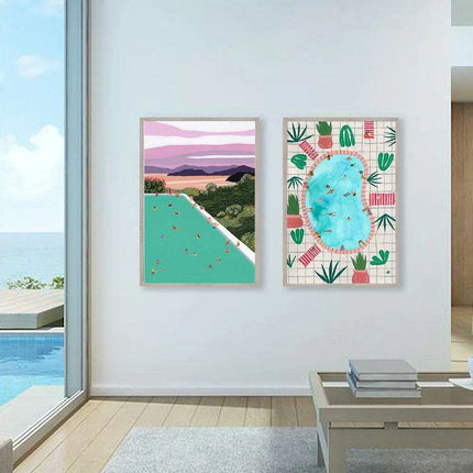 Tranquil Coastal Escape Canvas Art for a Serene Home Retreat - Très Elite