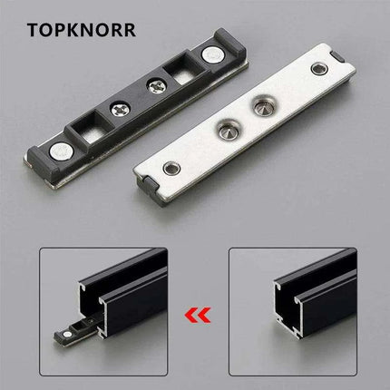 Tranquil Motion Black Elegance Sliding Door System Kit - Très Elite