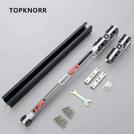 Tranquil Motion Black Elegance Sliding Door System Kit - Très Elite