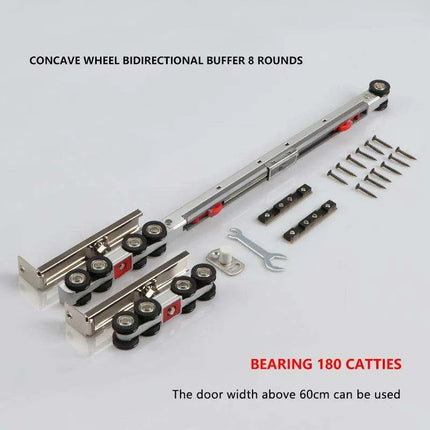 Tranquil Motion Black Elegance Sliding Door System Kit..