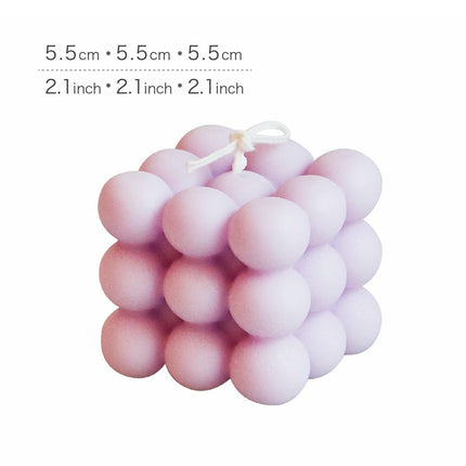 Tranquil Serenity Soy Wax Cube Candle - Aromatherapy Bliss - Très Elite