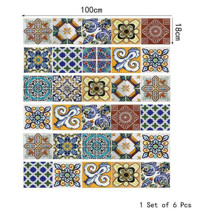 Transform Your Stairs with Stylish Abstract Geometric Decals..