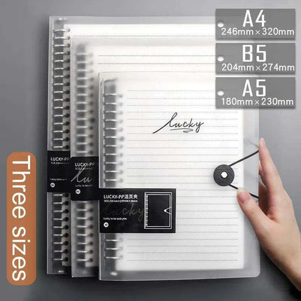 Transparent Loose Leaf Journal Binder for Seamless Organization - Très Elite