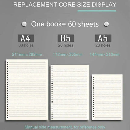 Transparent Loose Leaf Journal Binder for Seamless Organization - Très Elite