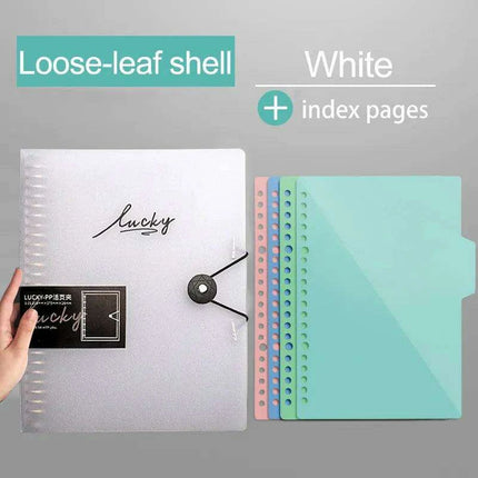 Transparent Loose Leaf Journal Binder for Seamless Organization - Très Elite