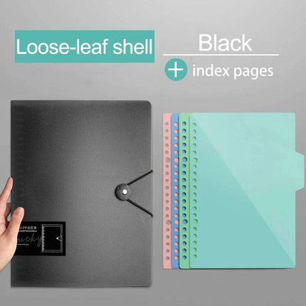 Transparent Loose Leaf Journal Binder for Seamless Organization - Très Elite