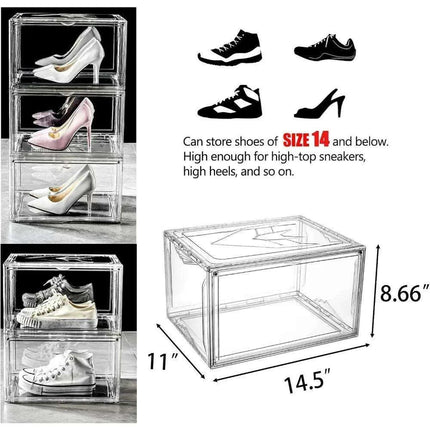 Transparent Sneaker Storage Boxes Set for Fashion Enthusiasts - Très Elite