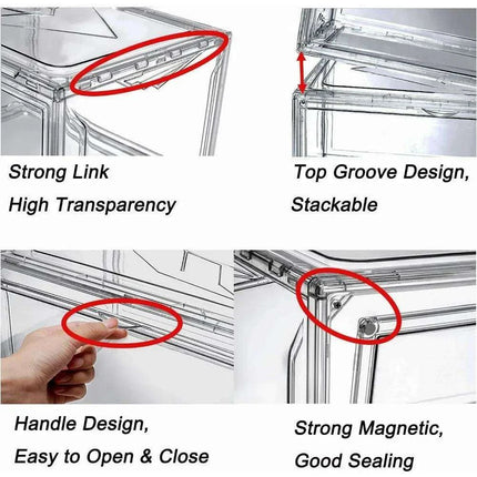 Transparent Sneaker Storage Boxes Set for Fashion Enthusiasts - Très Elite
