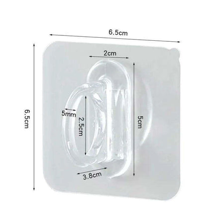 Transparent Suction Cup Hook Set for Effortless Wall Organization - Très Elite
