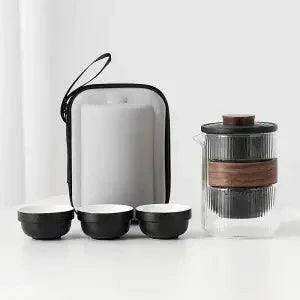 Travel-Friendly Ceramic Tea Brewing Set for Tea Aficionados - Très Elite