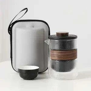 Travel-Friendly Ceramic Tea Brewing Set for Tea Aficionados - Très Elite
