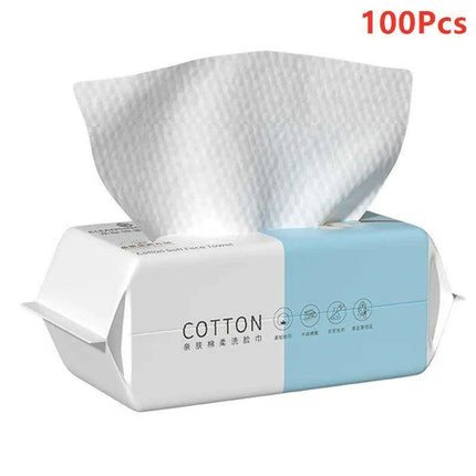Travel-Friendly Eco-Conscious Facial Wipes - Soft Pearl Cotton Makeup Remover Cloths - Très Elite