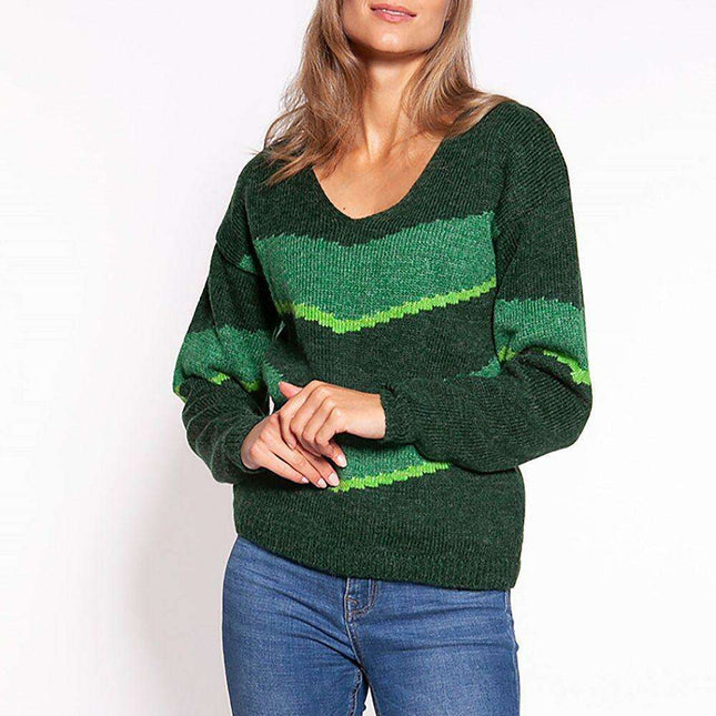 Trendy Chevron Knit Jumper - Très Elite