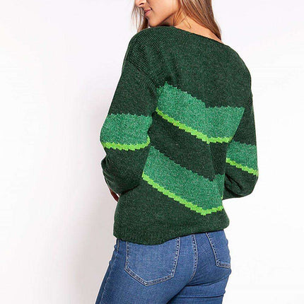 Trendy Chevron Knit Jumper - Très Elite