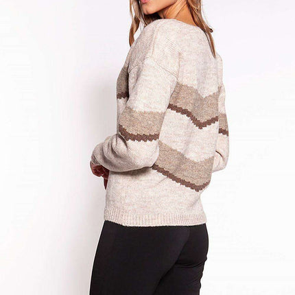 Trendy Chevron Knit Jumper - Très Elite