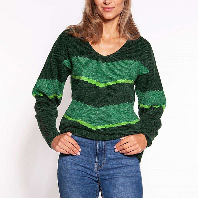 Trendy Chevron Knit Jumper - Très Elite