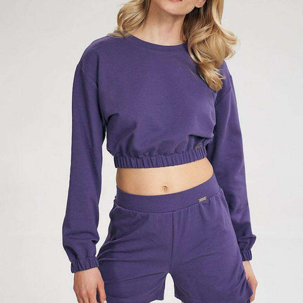 Trendy Cotton Blend Athletic Tie-Up Shorts with Relaxed Wide Waistband - Très Elite