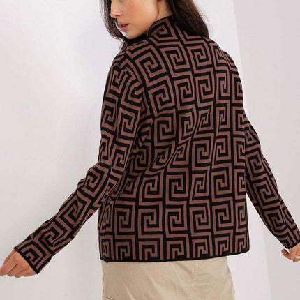 Trendy Geometric Patterned Women's Pullover Sweater - Très Elite