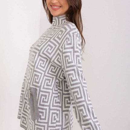 Trendy Geometric Patterned Women's Pullover Sweater - Très Elite