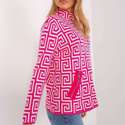 Trendy Geometric Patterned Women's Pullover Sweater - Très Elite