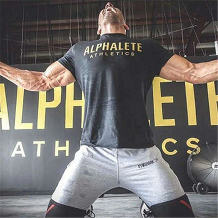 Trendy Graphic Print Muscle Tees for Men - Slim Fit Cotton Workout and Casual Shirts - Très Elite