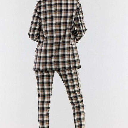 Trendy Handcrafted Checkered Urban Jacket