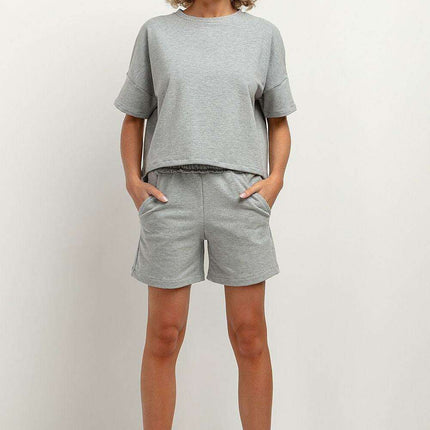 Trendy High-Waisted Summer Shorts with Pockets - Très Elite