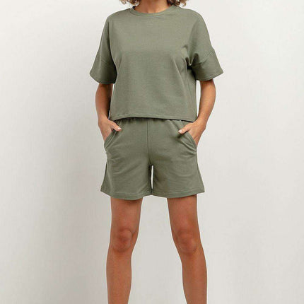 Trendy High-Waisted Summer Shorts with Pockets - Très Elite